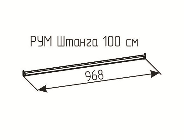 Штанга Рум 1000
